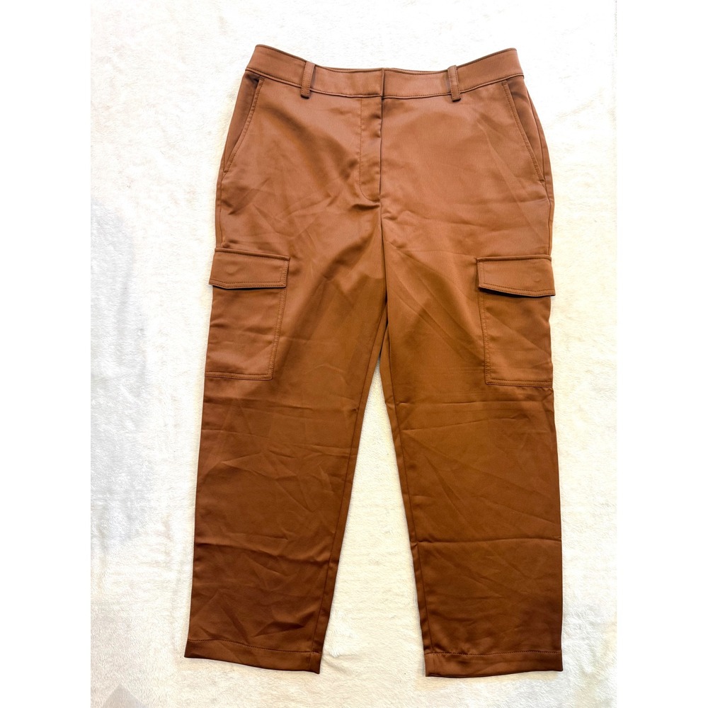 LOFT Rust-Brown Cargo Trousers